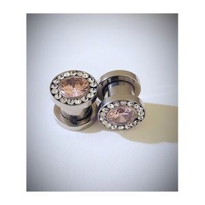 00 Gauge Plug Earrings. Set of Two.